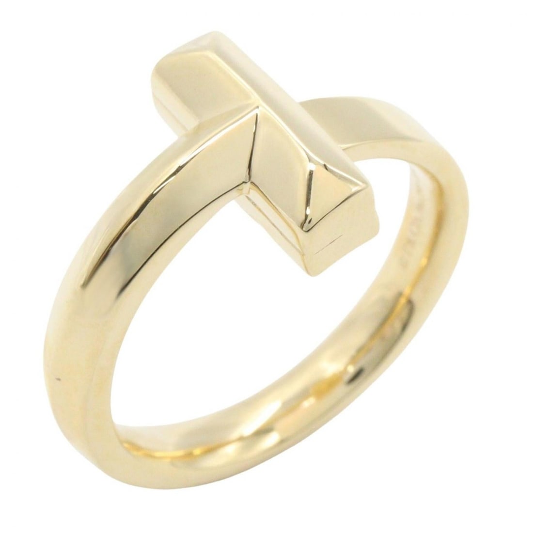 Tiffany & Co. T One Ring - 18K (Yellow Gold) Men's Women's Gold Tone: --- Catalog ---Category: SizeJP Size: ??US Size: 9.5Category: DesignType: Couple ringColor: GoldGender: Men,WomenMaterial: Yellow gold (18K)Category: GeneralBrand: Tiffany--- Item List ---Section: Con