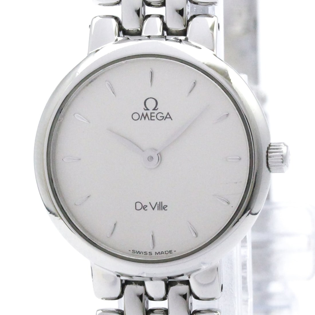 OMEGA De Ville Prestige Steel Quartz Ladies Watch 7560.31 Polished: --- Catalog ---Category: SizeCase Diameter: 23mm / 0.91''Category: DesignType: WristwatchStyle: Dress/FormalGender: WomenColor (Dial): SilverMaterial (Band): Stainless steelMaterial (Case): Stainless 
