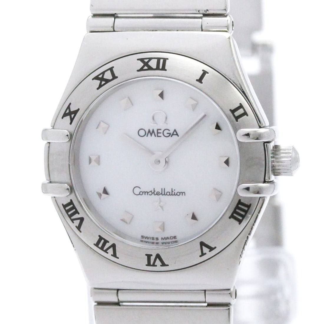 OMEGA Constellation My Choice MOP Dial Ladies Watch 1561.71 Polished: --- Catalog ---Category: SizeCase Diameter: 22mm / 0.87''Category: DesignType: WristwatchStyle: Dress/FormalGender: WomenColor (Dial): White shellMaterial (Band): Stainless steelMaterial (Case): Stain