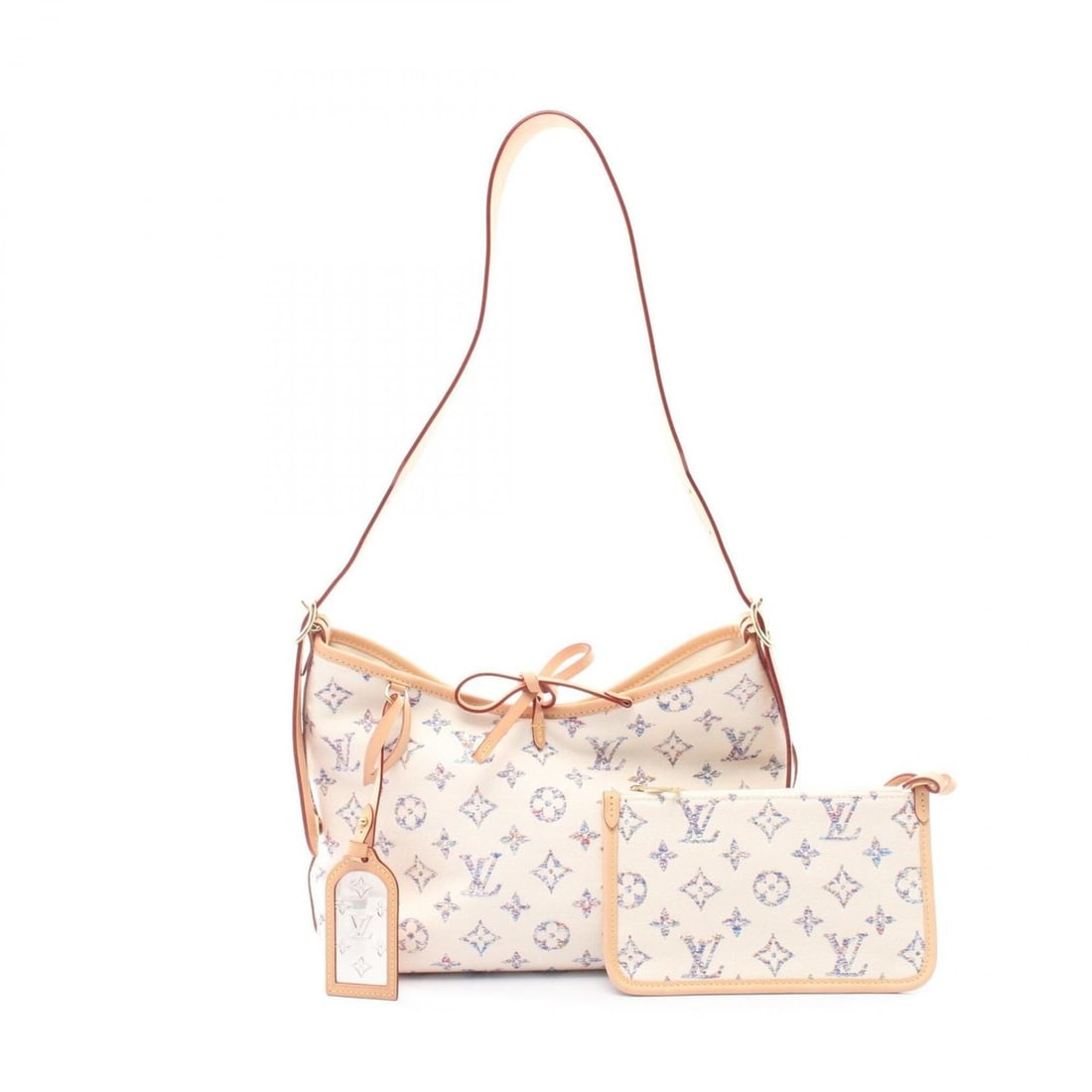 Louis Vuitton LOUIS VUITTON Carryall NMPM Monogram Jacquard Shoulder Bag Handbag Leather Women's (1 of 18)