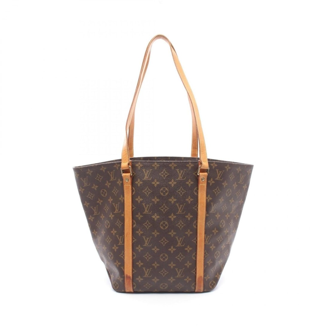 Louis Vuitton Sac Shopping Monogram Tote Bag Handbag, Coated Canvas Leather, Women's, Brown, M51108: --- Catalog ---Category: SizeSize (HxWxD): 34cm x 25cm x 14.5cm / 13.38'' x 9.84'' x 5.7''Category: DesignType: Tote bagColor: BrownGender: WomenMaterial: PVC , Coated canvas , Leather Category: Gener