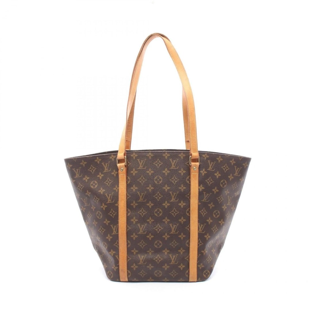 Louis Vuitton Sac Shopping Monogram Tote Bag Handbag, Coated Canvas Leather, Women's, Brown, M51108: --- Catalog ---Category: SizeSize (HxWxD): 34cm x 25cm x 14.5cm / 13.38'' x 9.84'' x 5.7''Category: DesignType: Tote bagColor: BrownGender: WomenMaterial: PVC , Coated canvas , Leather Category: Gener