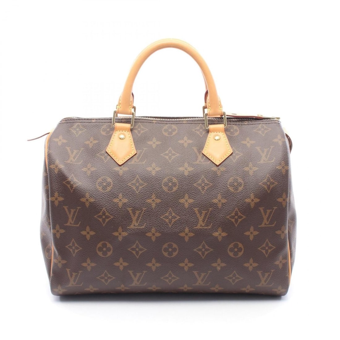 Louis Vuitton Speedy 30 Handbag, Coated Canvas and Leather, Monogram Pattern, Women's, Brown, M41108 (1 of 12)