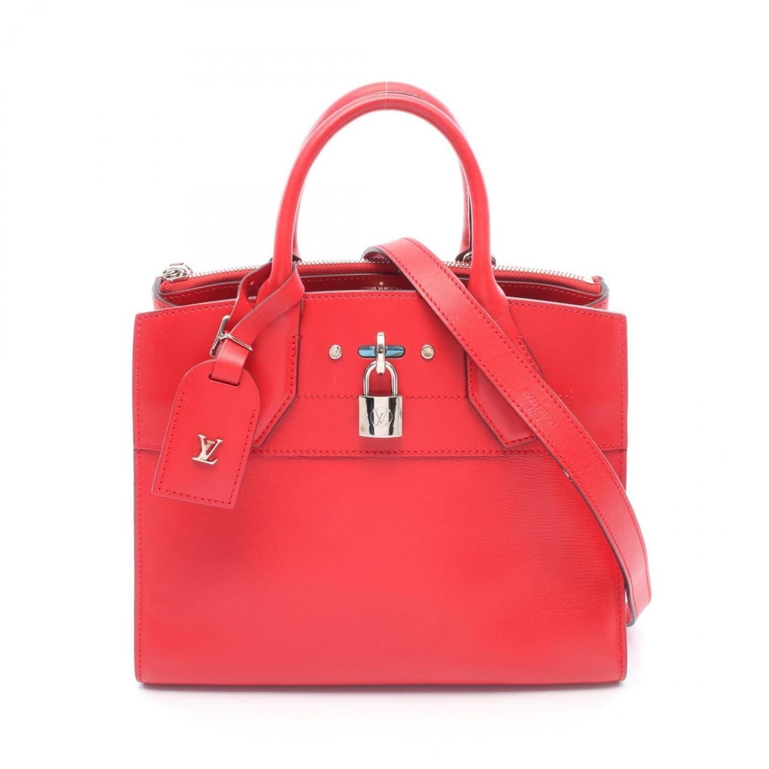Louis Vuitton City Steamer PM Rouge Handbag, Leather, Women's, Red, M53029 (1 of 13)