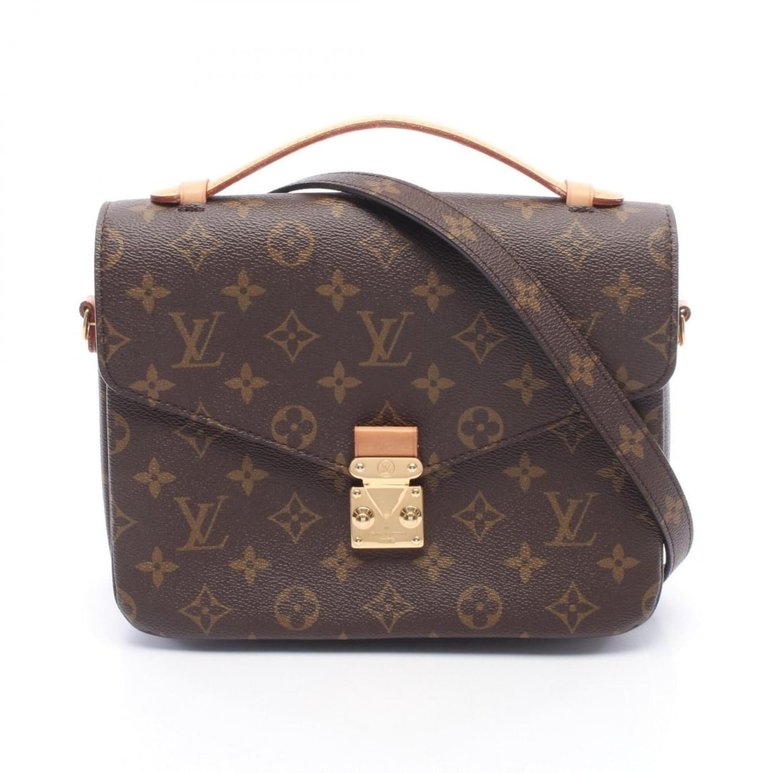 Louis Vuitton Pochette Metis MM Monogram 2-Way Handbag, Coated Canvas Leather, Women's, Brown,: --- Catalog ---Category: SizeSize (HxWxD): 18.5cm x 24cm x 6.5cm / 7.28'' x 9.44'' x 2.55''Category: DesignType: HandbagColor: BrownGender: WomenMaterial: PVC , Coated canvas , Leather Category: Gener