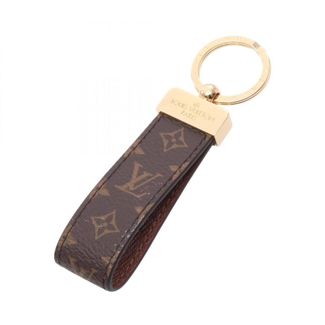 Louis Vuitton Porte Clés Dragonne Keychain Accessory, GP (Gold Finish), Women's, Brown/Gold Tone,: --- Catalog ---Category: SizeSize (HxWxD): 10.5cm x 2cm / 4.13'' x 0.78''Category: DesignType: KeyringColor: BrownGender: WomenMaterial: Gold platingCategory: GeneralBrand: Louis Vuitton--- Item List 