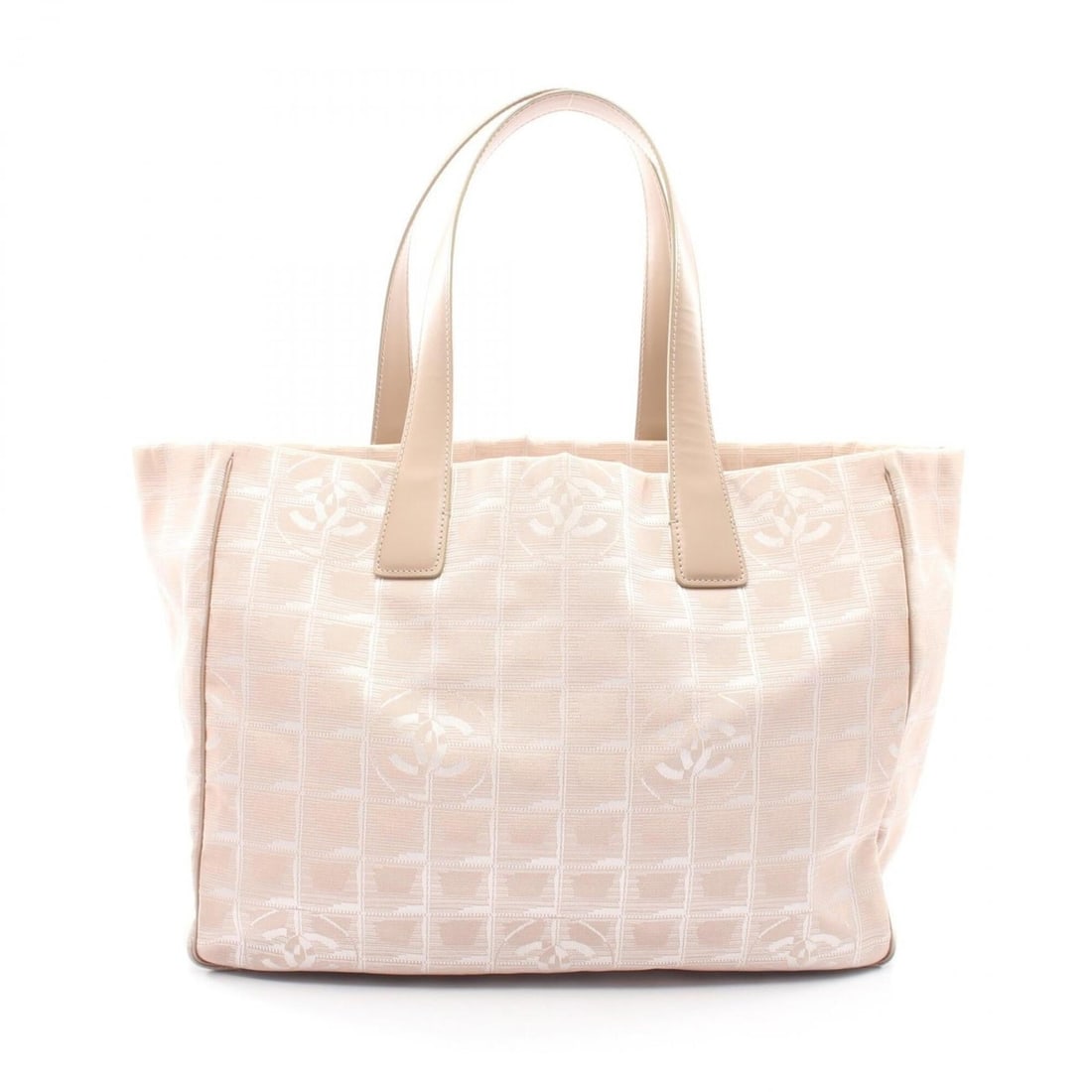 Chanel New Travel Line MM Tote Bag Handbag Leather Nylon Canvas Women's Pink A15991: --- Catalog ---Category: SizeSize (HxWxD): 25cm x 34cm x 14.5cm / 9.84'' x 13.38'' x 5.7''Handle Length: 48cm / 18.89''Category: DesignType: Handbag, Tote bagColor: PinkGender: WomenMaterial: Leather 