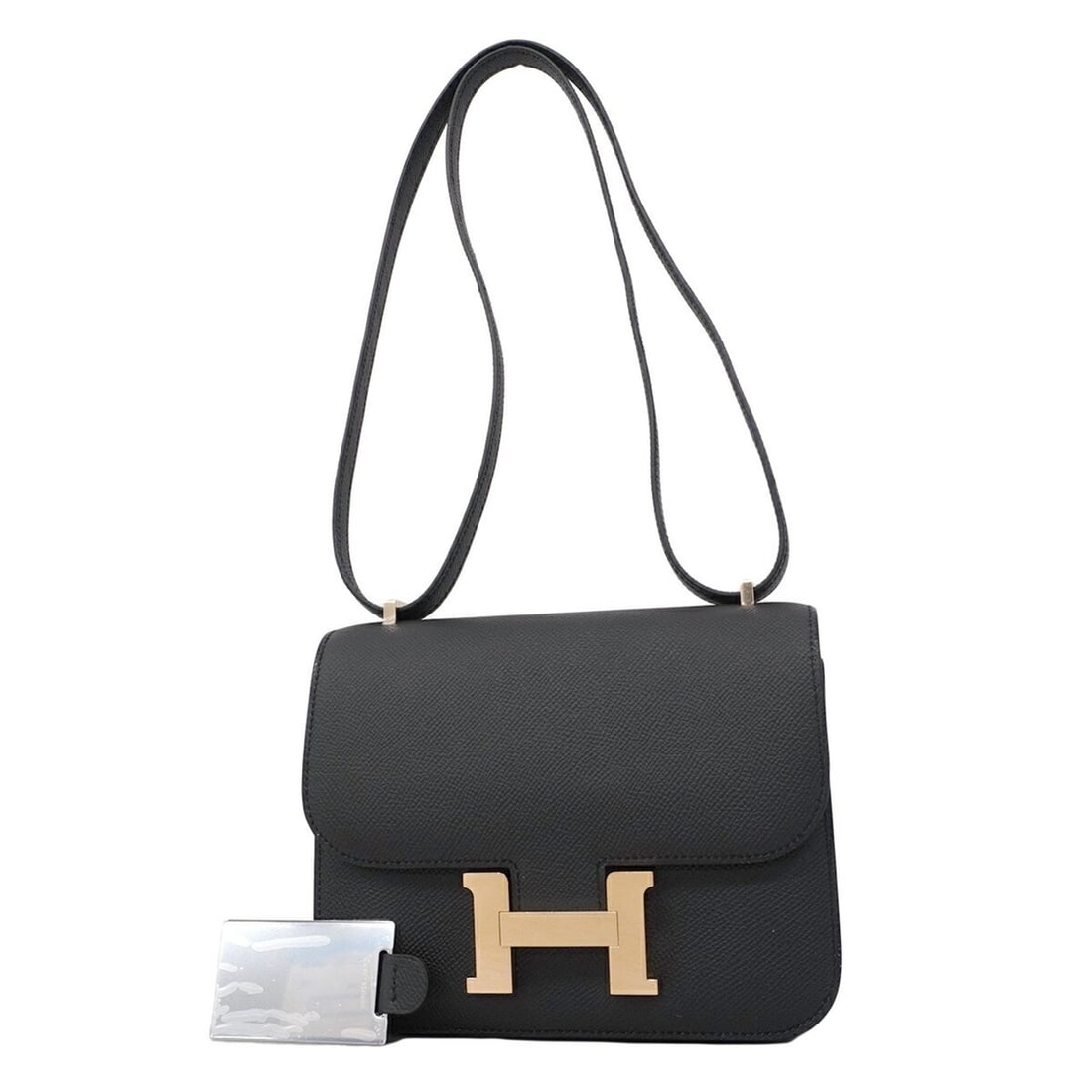Hermes Shoulder Bag Constance 18 Veau Epsom Gris Misty G Stamp Ladies: --- Catalog ---Category: SizeSize (HxWxD): 16.5cm x 18.5cm x 5cm / 6.49'' x 7.28'' x 1.96''Category: DesignType: Shoulder bagColor: BlackGender: WomenMaterial: Epsom leather Hardware Color: GoldCatego