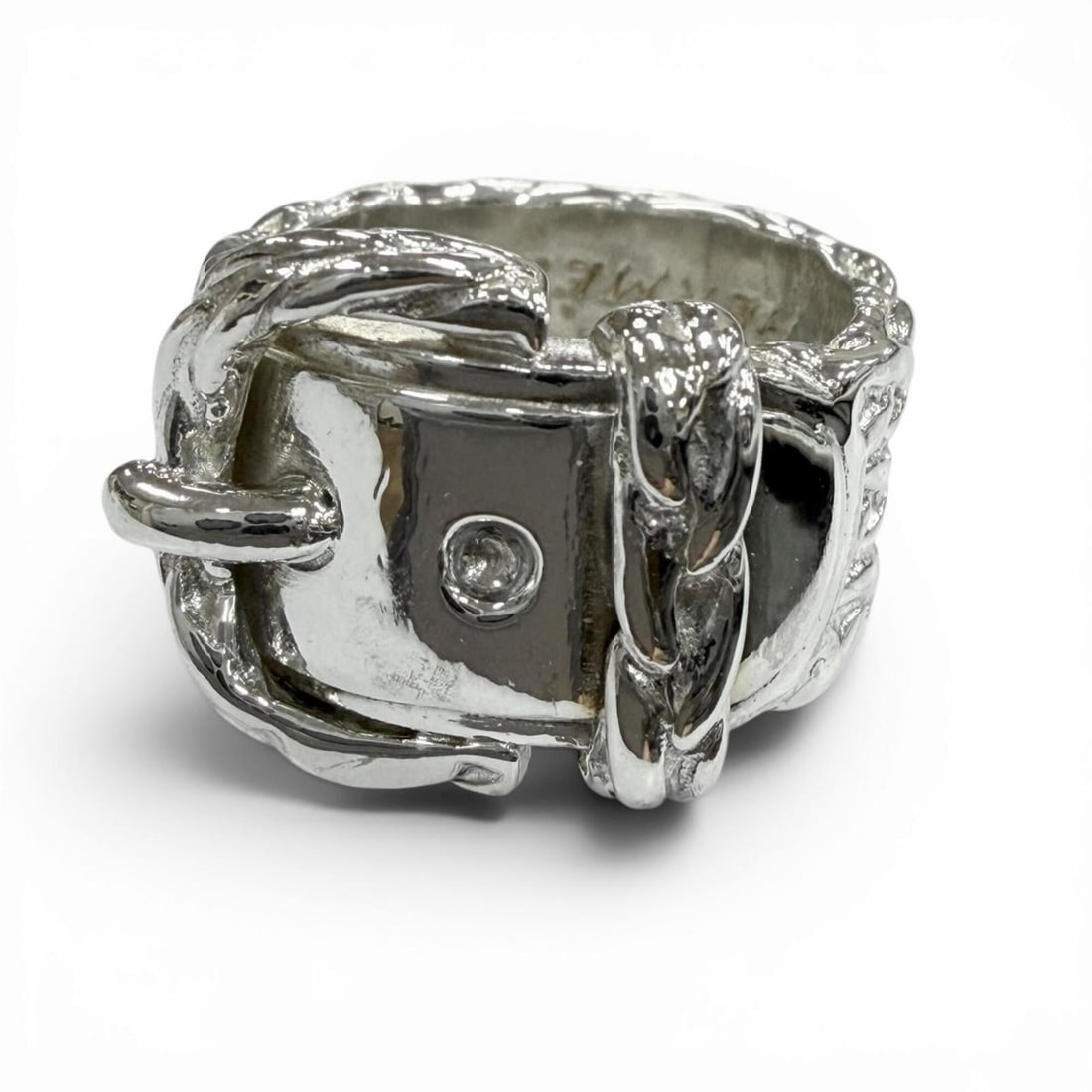 HERMES Vintage Diane 925 Ring, Silver, Size 52, Weight 13.2g, Men's/Women's Accessory (1 of 8)