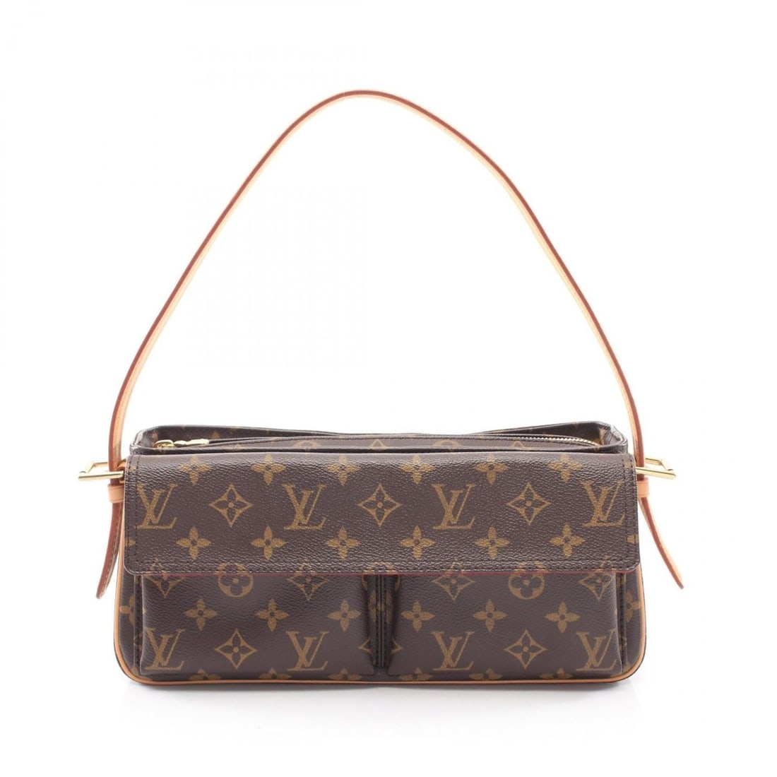 Louis Vuitton LOUIS VUITTON Vivacite MM Shoulder Bag Handbag Coated Canvas Leather Monogram Women's: --- Catalog ---Category: SizeSize (HxWxD): 14cm x 30cm x 8.5cm / 5.51'' x 11.81'' x 3.34''Category: DesignType: Handbag, Shoulder bagColor: Brown, MonogramGender: WomenMaterial: Coated canvas , Leathe