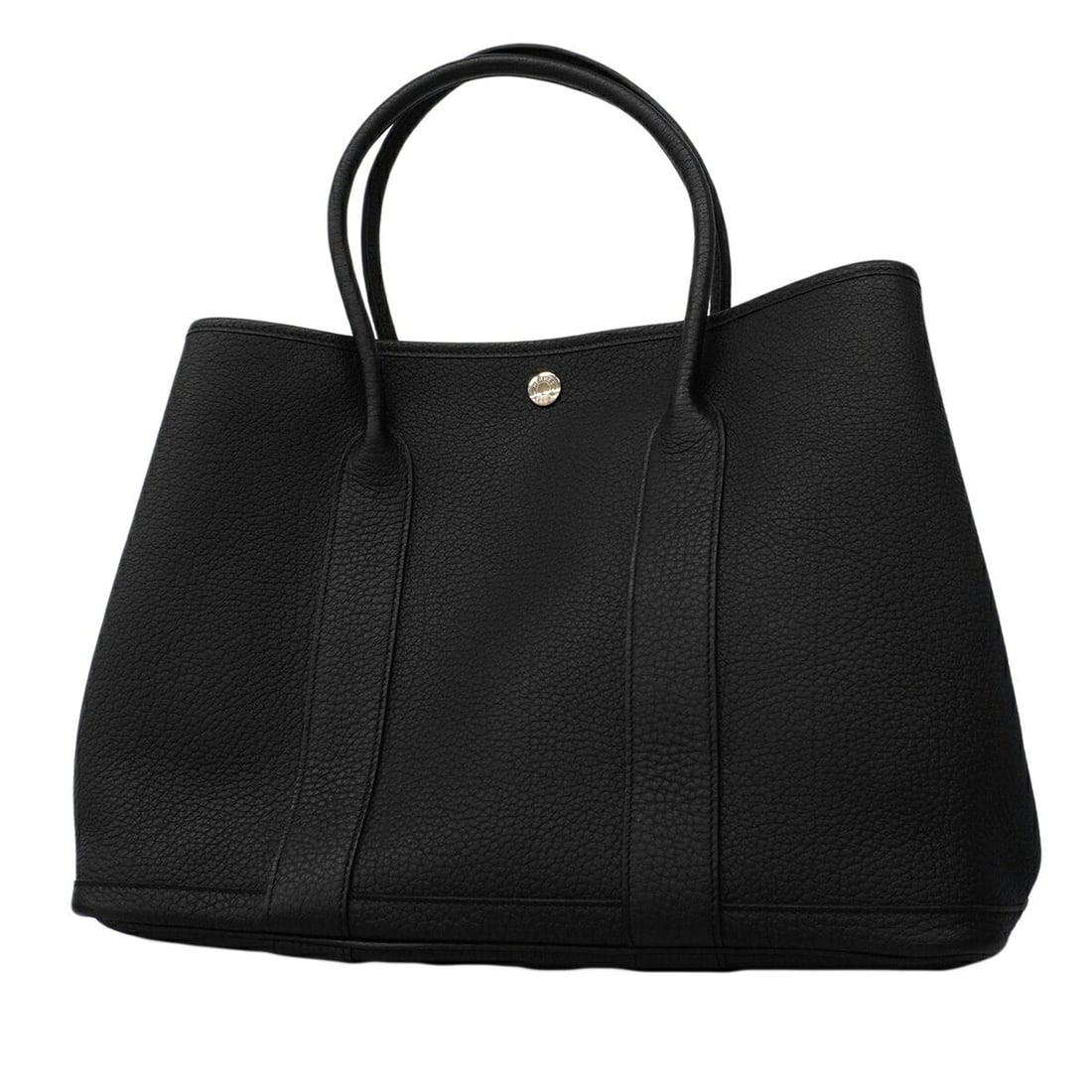 Hermes Garden PM Tote Bag, Negonda Black, W Stamp, Women's, P3044898: --- Catalog ---Category: SizeSize (HxWxD): 27cm x 36.5cm x 17.5cm / 10.62'' x 14.37'' x 6.88''Category: DesignType: Tote bagColor: BlackGender: WomenMaterial: Negonda leather Hardware Color: SilverCat