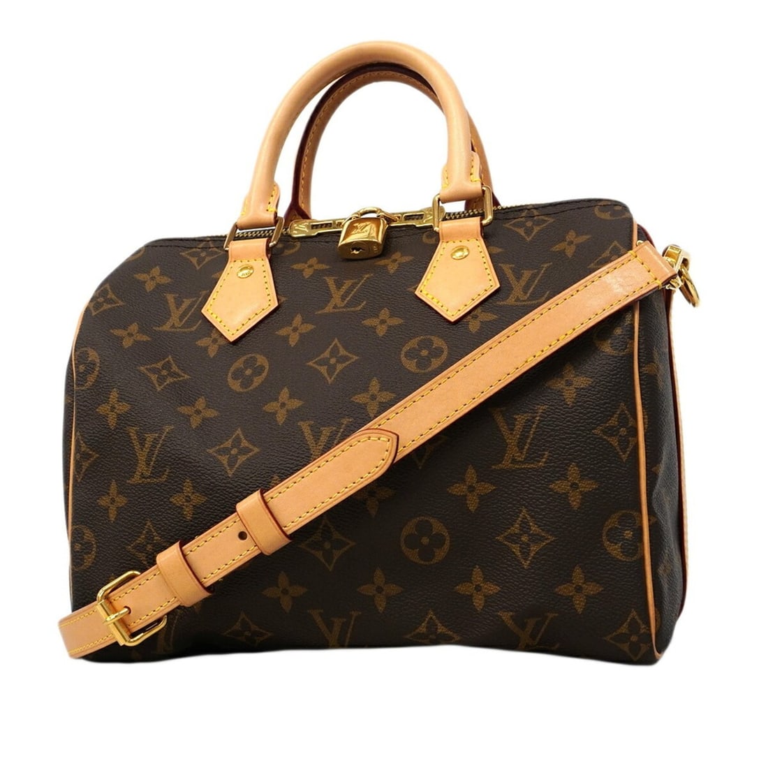 Louis Vuitton Monogram Speedy Bandoulière 25 Handbag M46977 Brown 2-way bag for women (1 of 12)