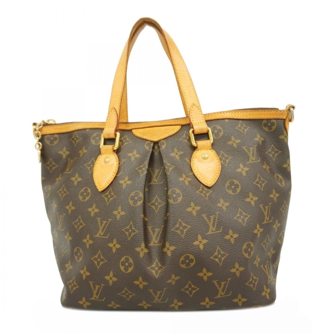 Louis Vuitton Monogram Palermo PM Handbag M40145 Brown 2-way bag for women: --- Catalog ---Category: SizeSize (HxWxD): 27.5cm x 29.5cm x 16.5cm / 10.82'' x 11.61'' x 6.49''Category: DesignType: HandbagColor: BrownGender: WomenCategory: GeneralMPN: M40145Brand: Louis Vuitton--