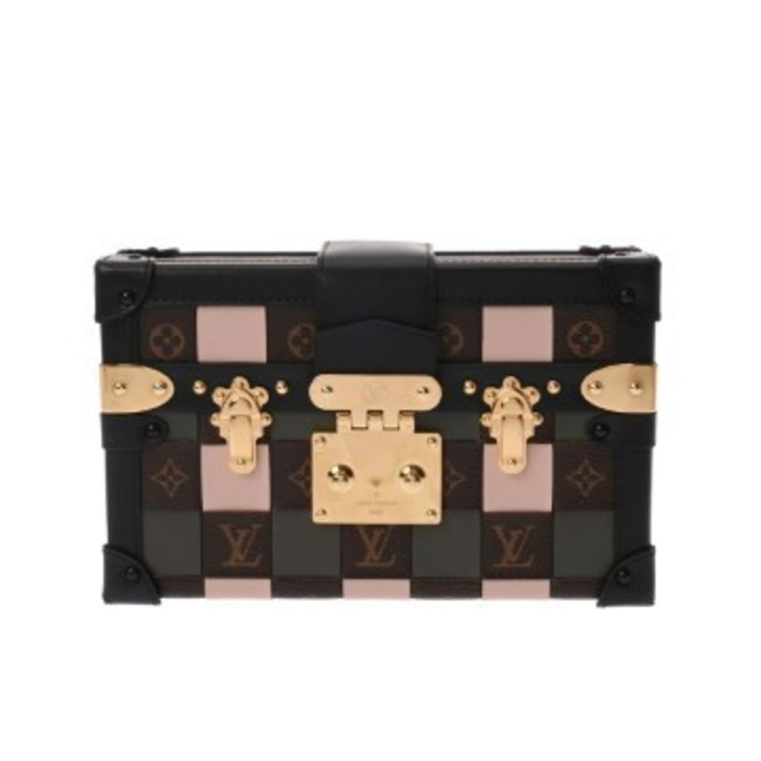 LOUIS VUITTON Petite Malle Pink Khaki Women's Monogram Canvas Shoulder Bag A Rank Used Ginzo: --- Catalog ---Category: SizeSize (HxWxD): 12.5cm x 20cm x 5.5cm / 4.92'' x 7.87'' x 2.16''Category: DesignType: Shoulder bagColor: Khaki, PinkGender: WomenMaterial: Monogram Category: GeneralBrand: L