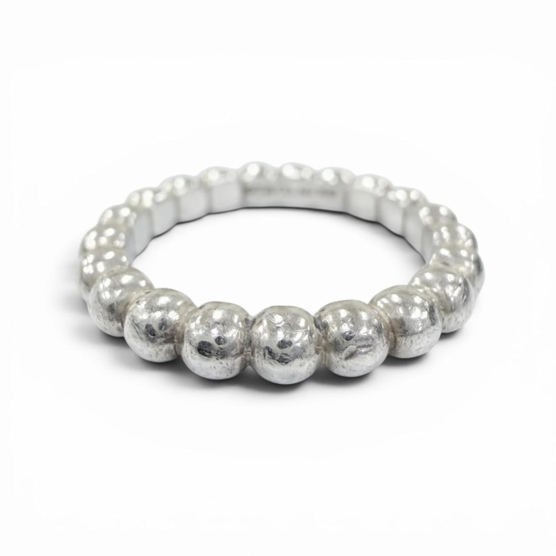 TIFFANY&Co. Tiffany HardWear Ball Ring AG925 Silver Accessory Ring, Weight 2.9g, Women's: --- Catalog ---Category: SizeJP Size: 9US Size: 5Category: DesignType: Band ringColor: SilverGender: WomenMaterial: Silver 925Category: GeneralBrand: Tiffany--- Item List ---Section: ConditionRanking:
