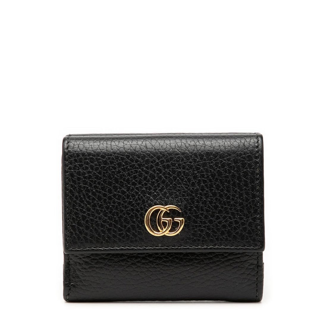 Gucci GG Marmont Tri-fold Wallet Compact 524672 Black Leather Women's GUCCI: --- Catalog ---Category: SizeSize (HxWxD): 9cm x 10cm x 3cm / 3.54'' x 3.93'' x 1.18''Category: DesignType: Wallet (tri-fold)Color: BlackGender: WomenMaterial: Leather Category: GeneralMPN: 524672Bran