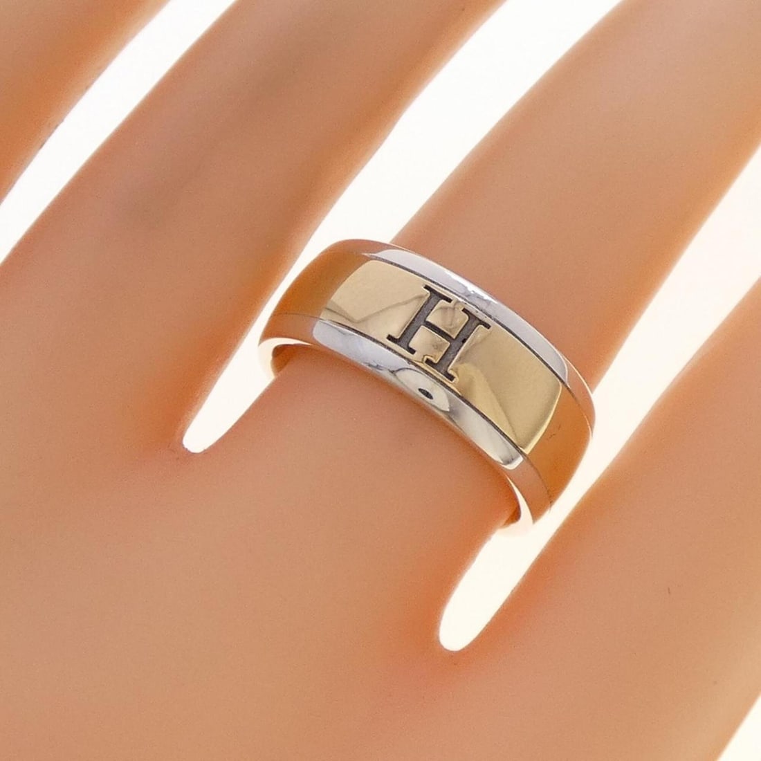 Hermes 925 750YG Ring - 5