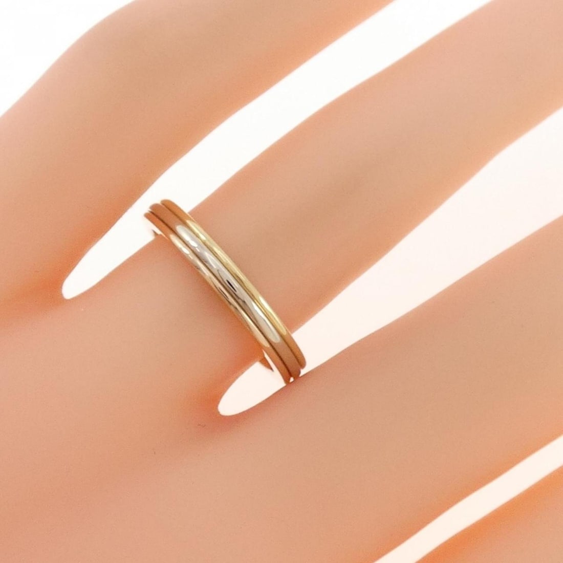 Cartier Three Gold Wedding Ring - 4