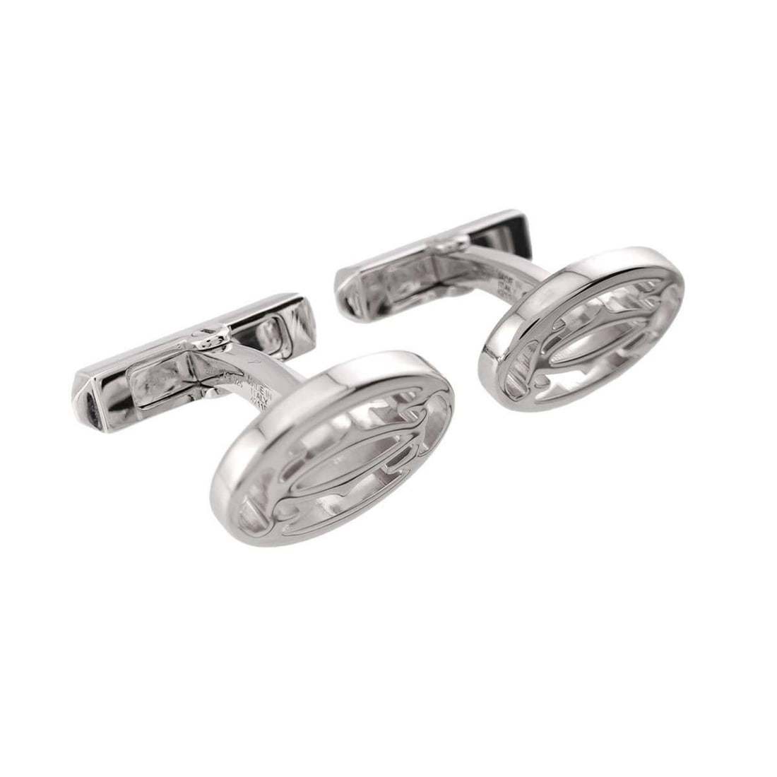Cartier Double C Cufflinks (Silver) - 2