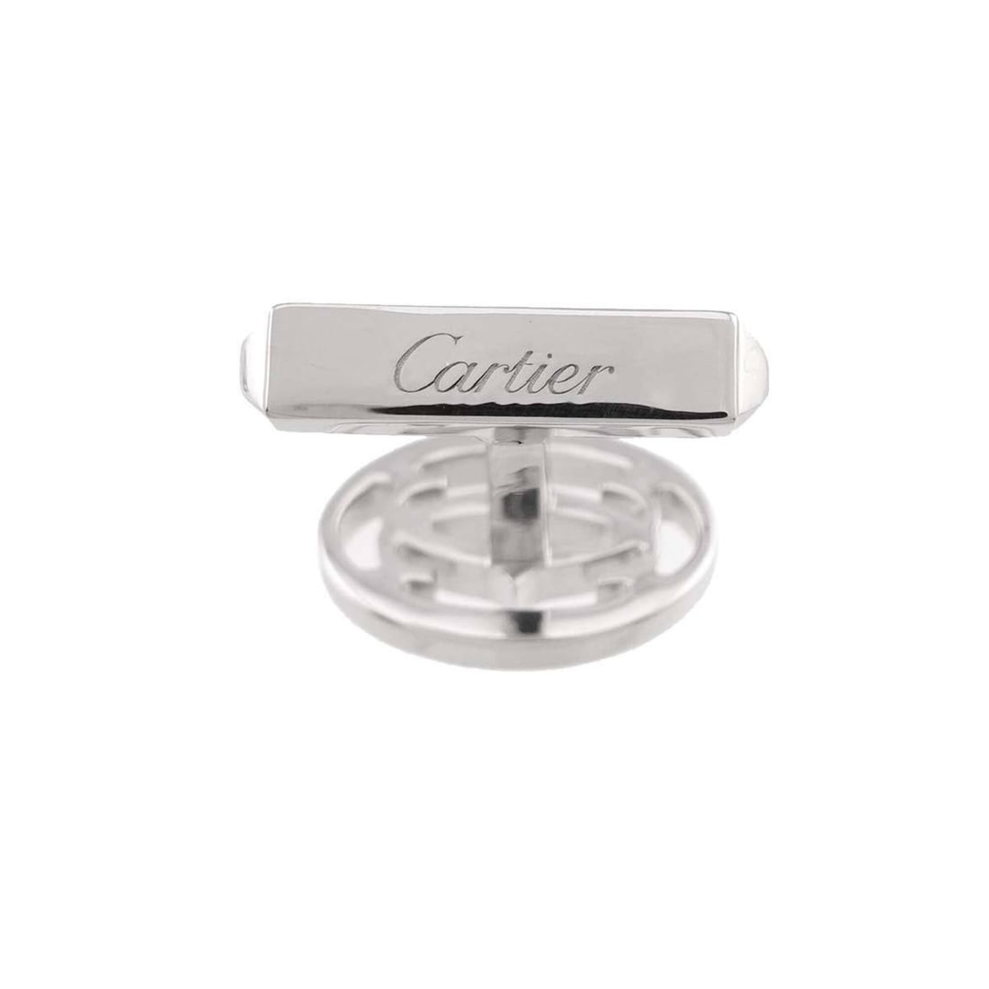 Cartier Double C Cufflinks (Silver) - 5