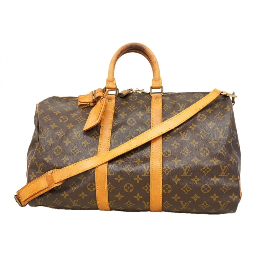 Louis Vuitton Bags - Boston Monogram Keepall Bandoulière 45 M41418 Brown Men's & Women's: --- Catalog ---Category: SizeSize (HxWxD): 28cm x 45cm x 40cm / 11.02'' x 17.71'' x 15.74''Category: DesignType: Boston bagColor: BrownGender: Men,WomenCategory: GeneralMPN: M41418Brand: Louis Vuitton