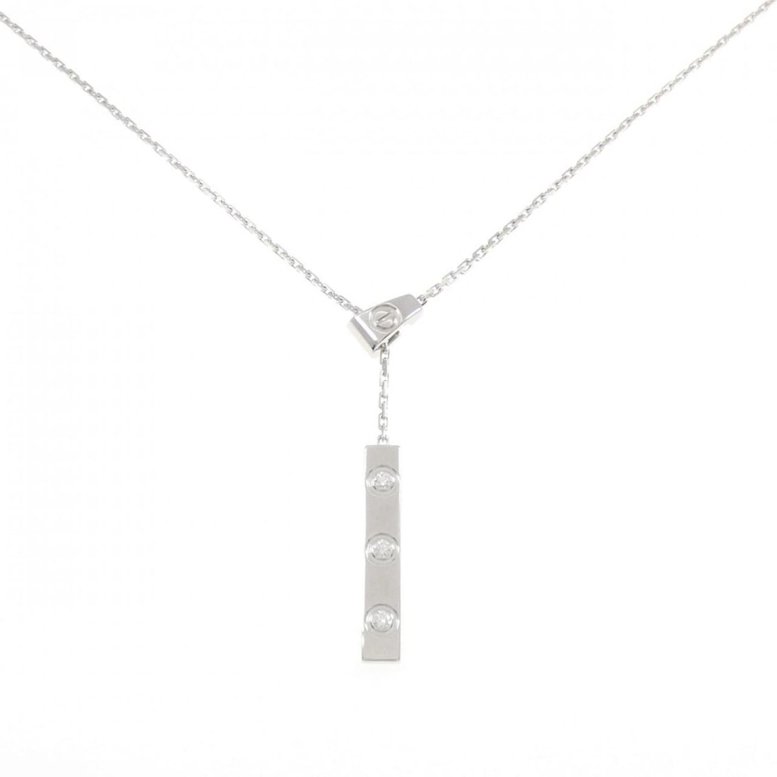 Cartier Love Y-Shape 3P Necklace: --- Catalog ---Category: SizeNeck Circumference: 46 cm / 18.11''Category: DesignGender: WomenMaterial: White gold (18K)Pendant Type: PendantNecklace Type: NecklaceCategory: GeneralBrand: Cartier---