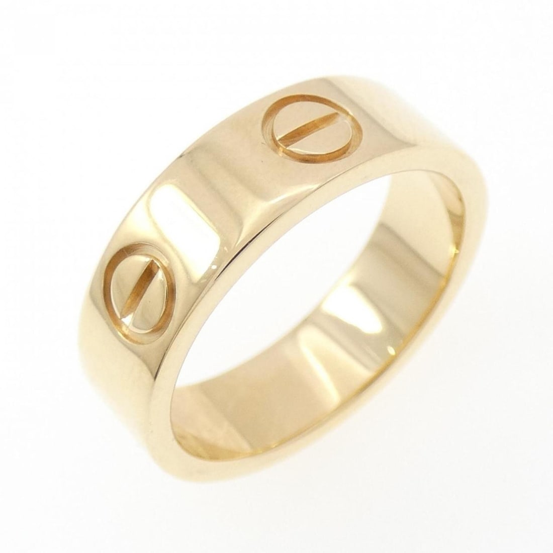 Cartier Love Ring: --- Catalog ---Category: SizeUS Size: 6.5Brand Size: 52Category: DesignType: Band ringGender: WomenMaterial: Yellow gold (18K)Category: GeneralMPN: B4084600Brand: Cartier--- Item List ---Section: