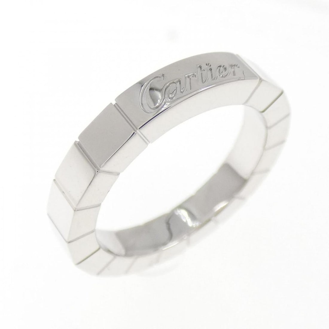 Cartier Lanieres Ring: --- Catalog ---Category: SizeUS Size: 3.5Brand Size: 45Category: DesignType: Band ringGender: WomenMaterial: White gold (18K)Category: GeneralMPN: B4045000Brand: Cartier--- Item List ---Section: