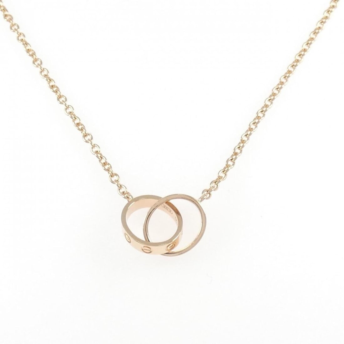 Cartier Baby Love Necklace: --- Catalog ---Category: SizePendant Size: 9.6mm / 0.37''Neck Circumference: 45 cm / 17.71''Category: DesignGender: WomenMaterial: Pink gold (18K)Necklace Type: NecklaceCategory: GeneralBrand: