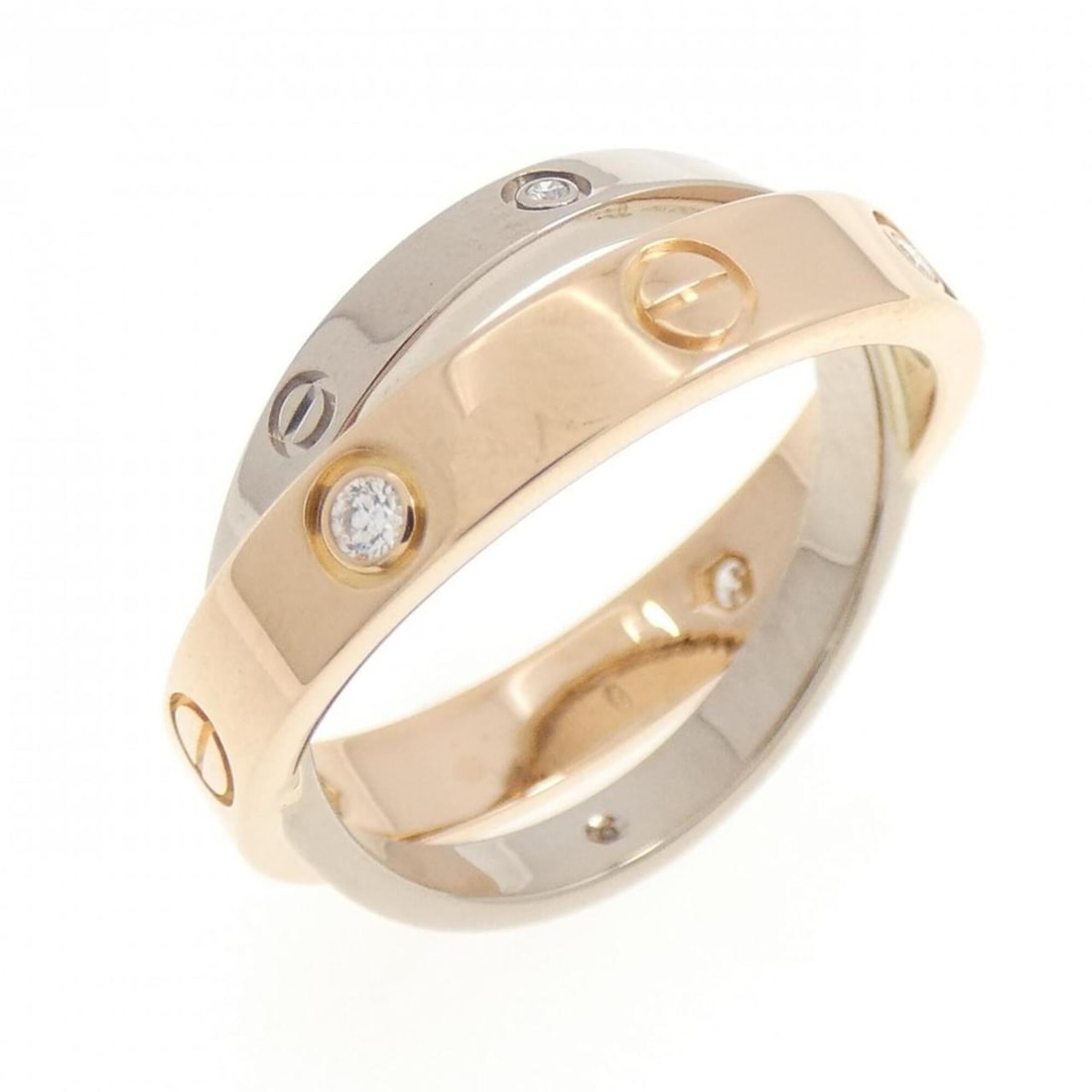 Cartier Bee Love Ring: --- Catalog ---Category: SizeUS Size: 5Brand Size: 49Category: DesignType: Band ringGender: WomenMaterial: Pink gold (18K), White gold (18K)Category: GeneralMPN: B4094300Brand: Cartier--- Item List