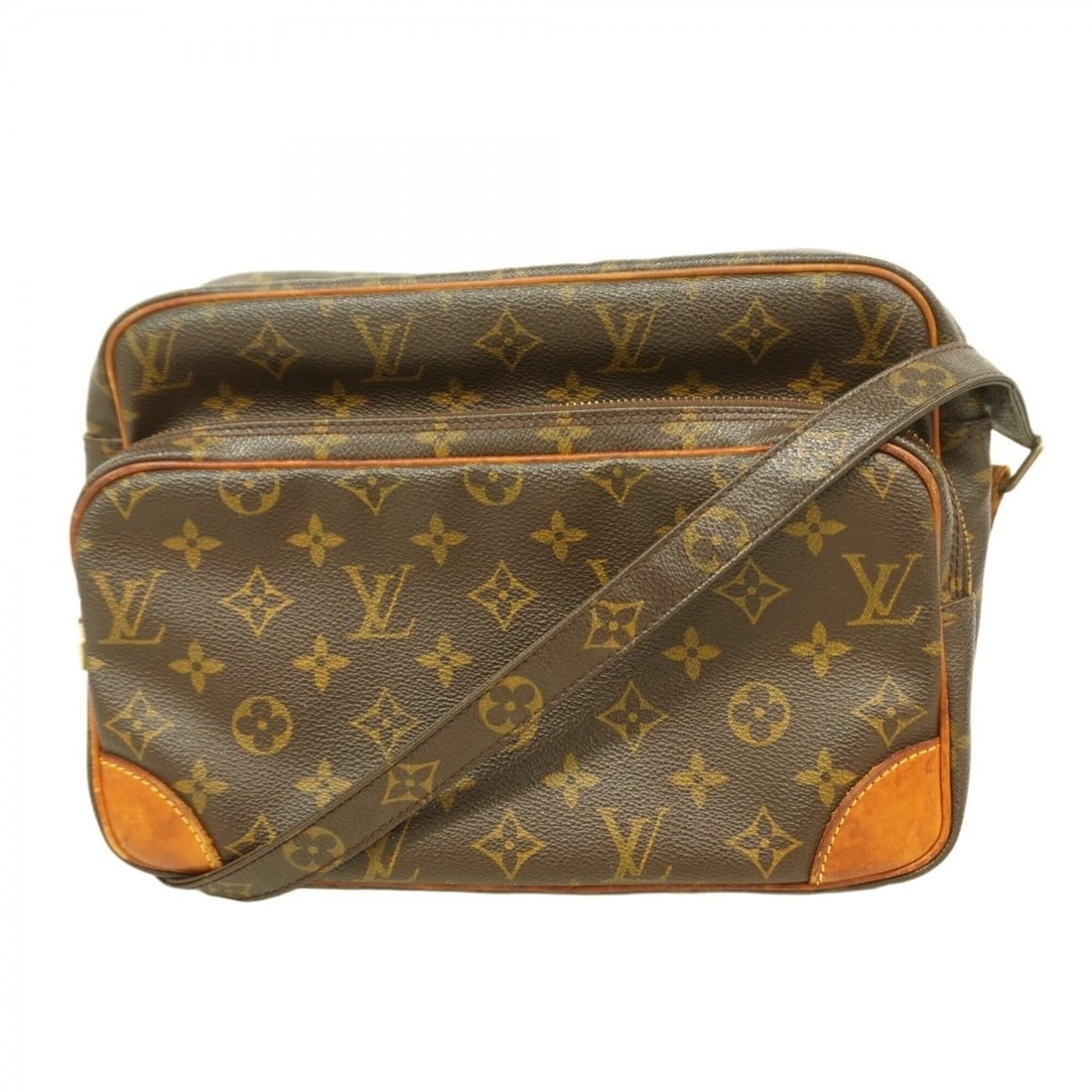 Louis Vuitton Monogram Nile Shoulder Bag M45244 Brown Women's: --- Catalog ---Category: SizeSize (HxWxD): 20cm x 28cm x 122cm / 7.87'' x 11.02'' x 48.03''Category: DesignType: Shoulder bagColor: BrownGender: WomenCategory: GeneralMPN: M45244Brand: Louis Vuitton--