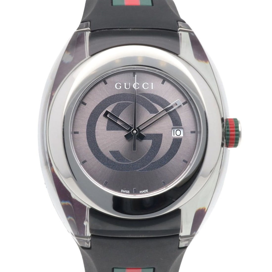 Gucci watch, stainless steel, quartz, men's, model YA137116 (137.1).: --- Catalog ---Category: SizeWrist Size: 15cm - 20cm / 5.9'' - 7.87''Case Diameter: 46mm / 1.81''Category: DesignType: WristwatchGender: MenColor (Dial): BlackMaterial (Case): Stainless steelCategory: