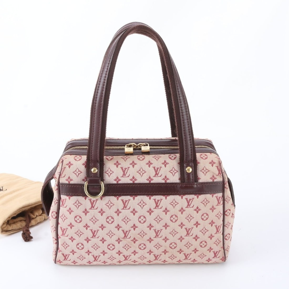 Louis Vuitton Monogram Mini Josephine PM Cherry M92216 Tote Bag Handbag Shoulder for Women: --- Catalog ---Category: SizeSize (HxWxD): 18cm x 27cm x 14cm / 7.08'' x 10.62'' x 5.51''Handle Length: 43cm / 16.92''Category: DesignType: Handbag, Tote bagColor: CherryGender: WomenMaterial: