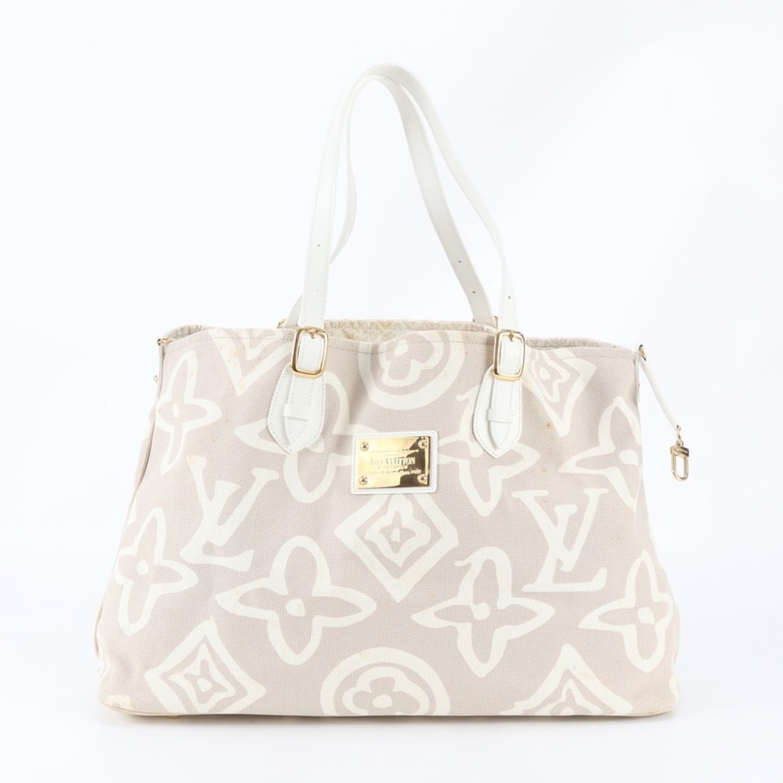 Louis Vuitton Cruise Line Taïcienne GM M95675 Monogram Tote Bag Handbag for Women: --- Catalog ---Category: SizeSize (HxWxD): 34cm x 50cm x 20cm / 13.38'' x 19.68'' x 7.87''Category: DesignType: Tote bagColor: BeigeGender: WomenMaterial: Leather , Canvas Category: GeneralBrand: Loui
