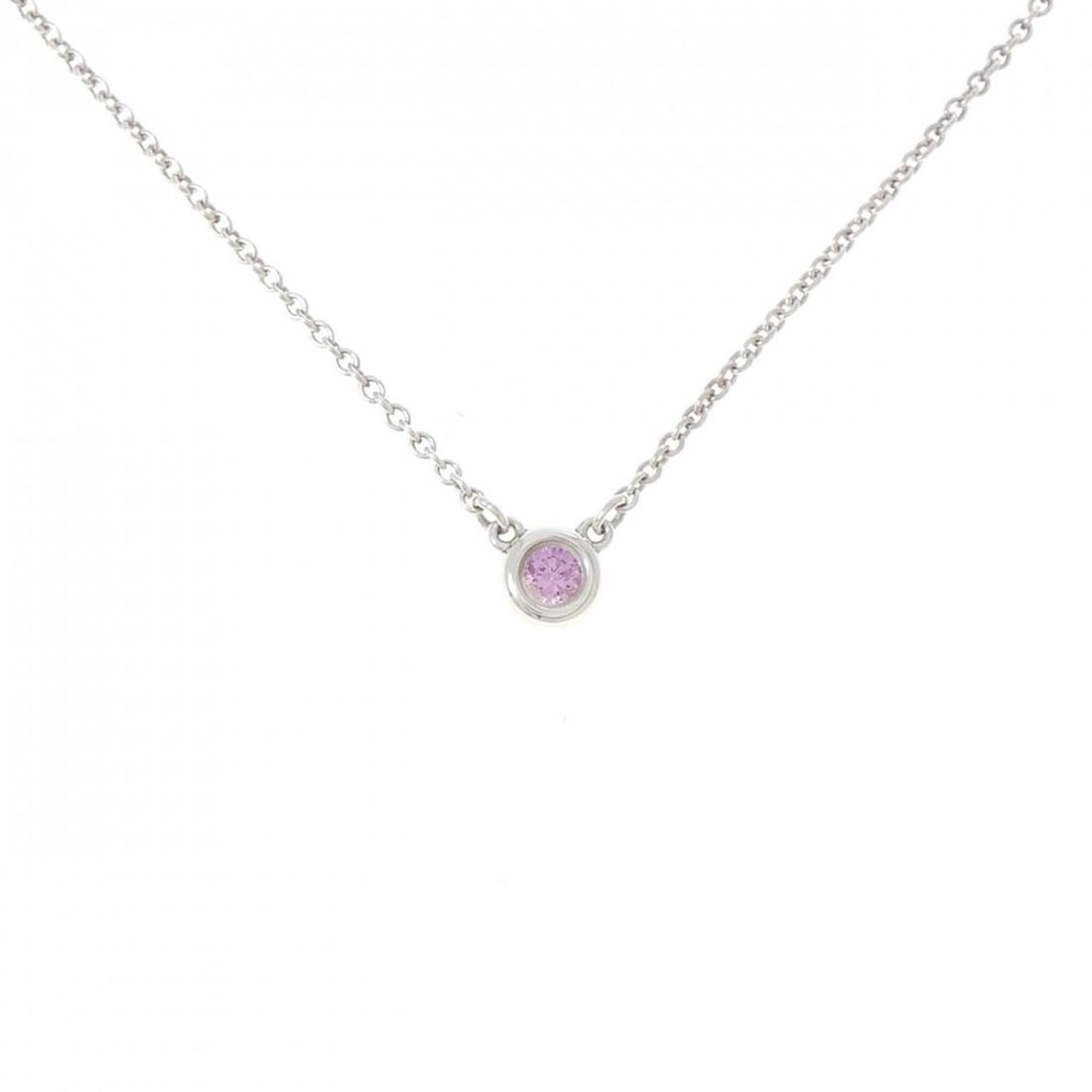 Tiffany & Co. By the Yard Necklace: --- Catalog ---Category: SizePendant Size: 4.6mm x 4.6mm / 0.18'' x 0.18''Neck Circumference: 41 cm / 16.14''Category: DesignColor: SilverStone: SapphireGender: WomenMaterial: Silver 925Necklace