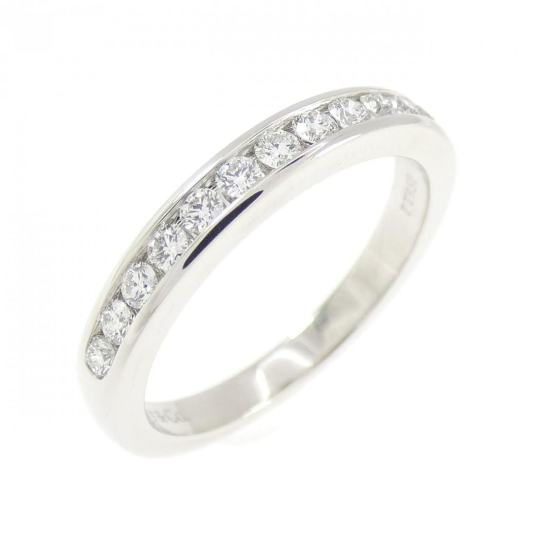Tiffany Half Circle Channel Setting Ring: --- Catalog ---Category: SizeJP Size: 6.5US Size: 3.5Category: DesignType: Band ringColor: PlatinumStone: DiamondGender: WomenMaterial: Platinum 950Category: GeneralBrand: Tiffany--- Item List