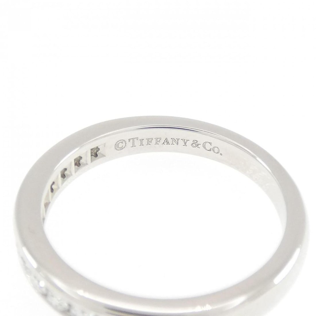 Tiffany Half Circle Channel Setting Ring - 4