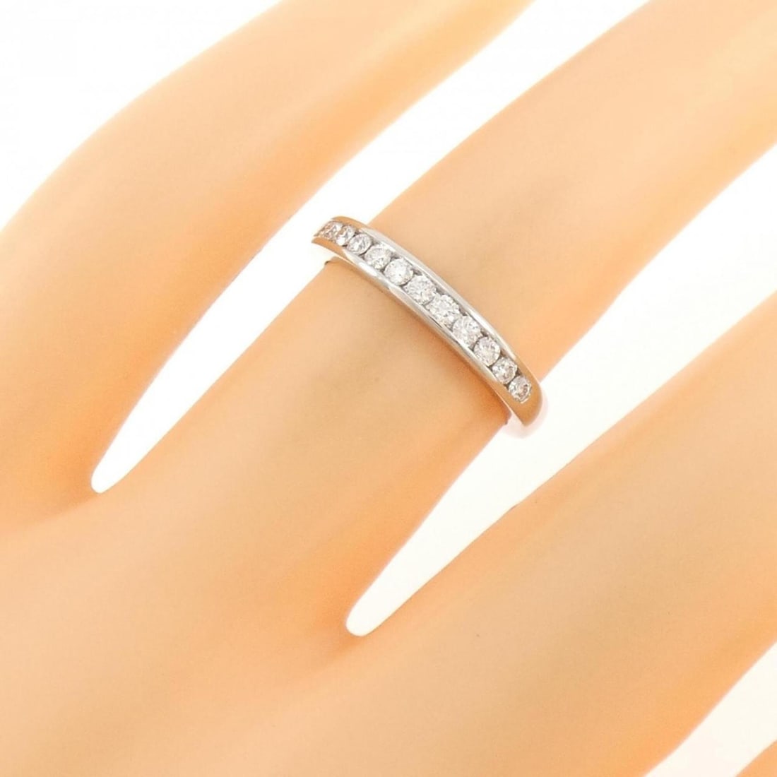 Tiffany Half Circle Channel Setting Ring - 5