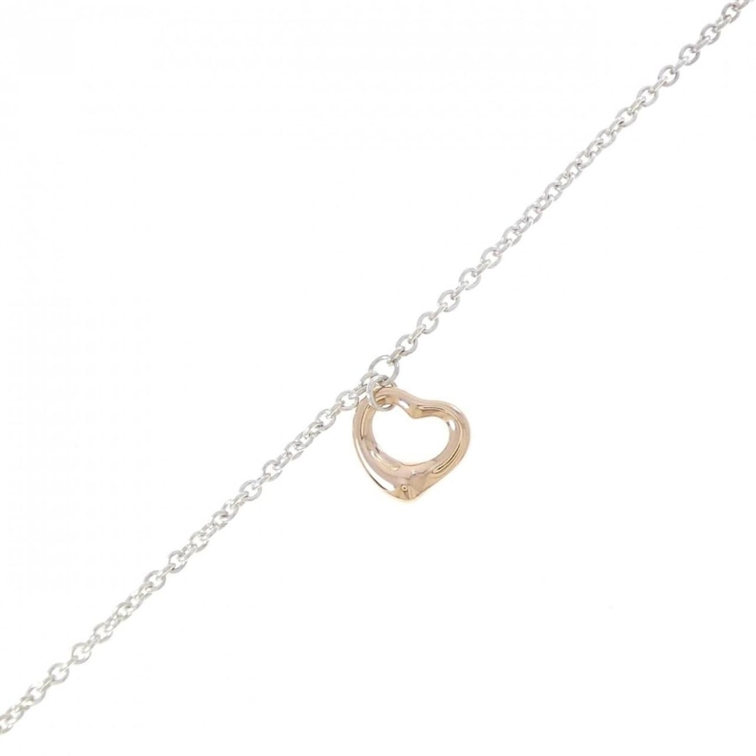 Tiffany Open Heart Bracelet: --- Catalog ---Category: SizeLength: 18.5cm / 7.28''Category: DesignType: Charm braceletColor: Pink gold, SilverGender: WomenMaterial: Pink gold (18K), Silver 925Category: GeneralBrand: Tiffany---