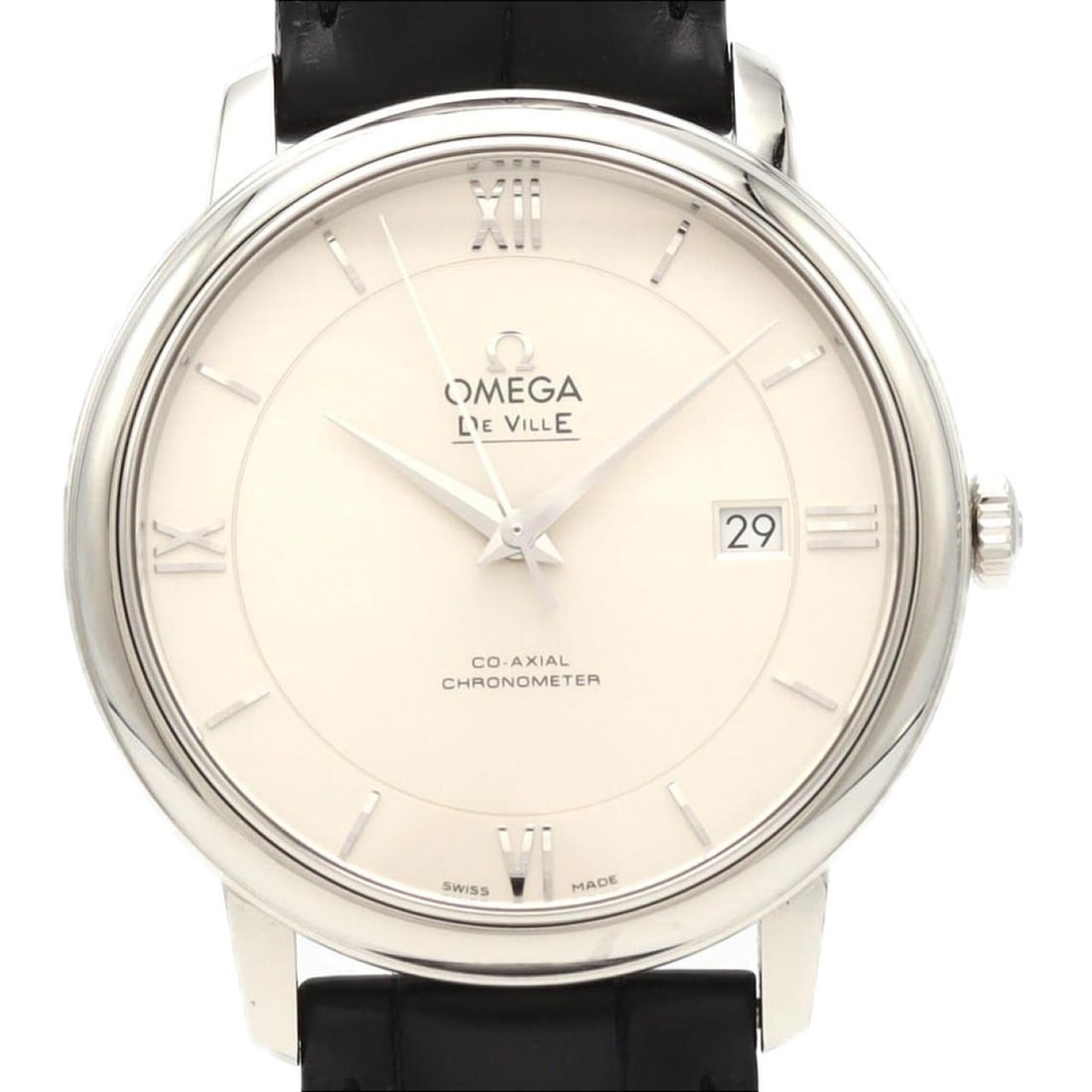 Omega De Ville Prestige 424.13.40.20.02.001 Stainless Steel Automatic Watch: --- Catalog ---Category: SizeCase Diameter: 39.5mm / 1.56''Category: DesignType: WristwatchGender: MenColor (Dial): SilverMaterial (Case): Stainless steelCategory: GeneralMPN:
