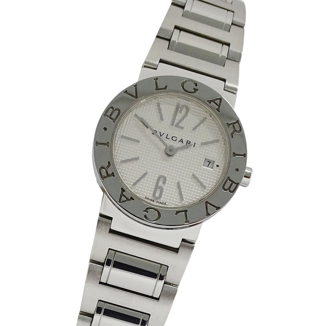 Bulgari BVLGARI Women's Watch, Brand: Date Quartz QZ Stainless Steel SS BB26SS Silver White: --- Catalog ---Category: SizeWrist Size: 16.5cm / 6.49''Case Diameter: 26mm / 1.02''Category: DesignType: WristwatchGender: WomenColor (Dial): WhiteMaterial (Band): Stainless steelMaterial (Case):