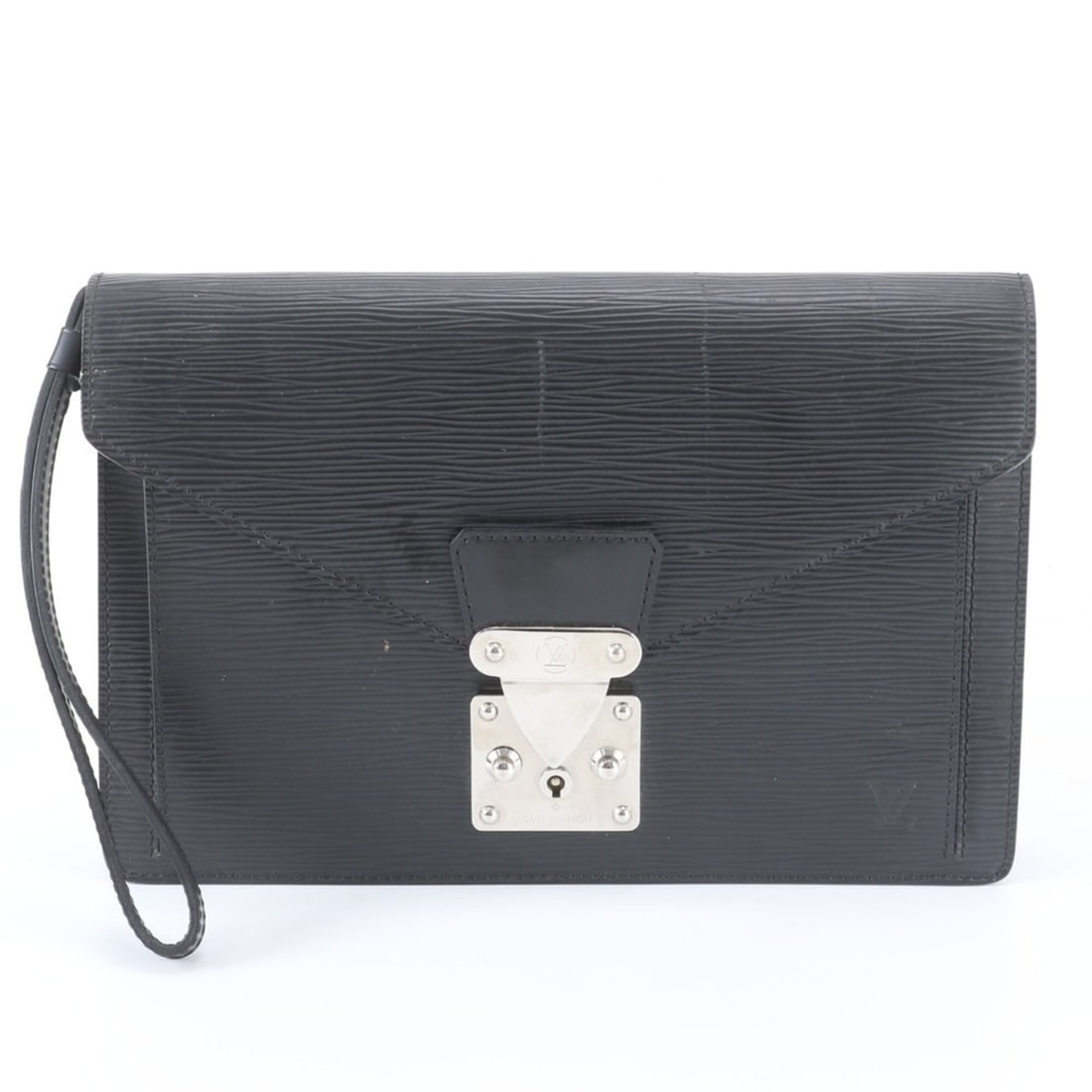Louis Vuitton Epi Serie Dragonne Pochette M52762 Leather Second Bag Clutch Handbag Pouch Men's: --- Catalog ---Category: SizeSize (HxWxD): 17cm x 26cm x 4cm / 6.69'' x 10.23'' x 1.57''Handle Length: 39cm / 15.35''Category: DesignType: Clutch bag, HandbagColor: NoirGender: MenMaterial: Epi leathe