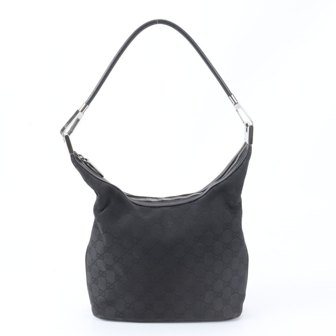 Gucci GG Canvas Hobo 01234 Leather One-Shoulder Bag Handbag Black Women's: --- Catalog ---Category: SizeSize (HxWxD): 21cm x 25cm x 10cm / 8.26'' x 9.84'' x 3.93''Strap Length: 45cm / 17.71''Category: DesignType: Handbag, Shoulder bagColor: BlackGender: WomenMaterial: GG can