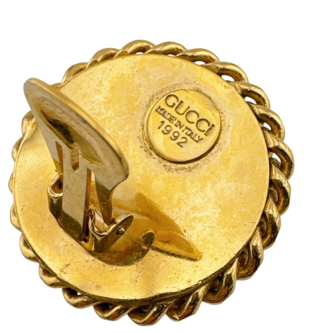 GUCCI Interlocking Chain Earrings, Gold - 5