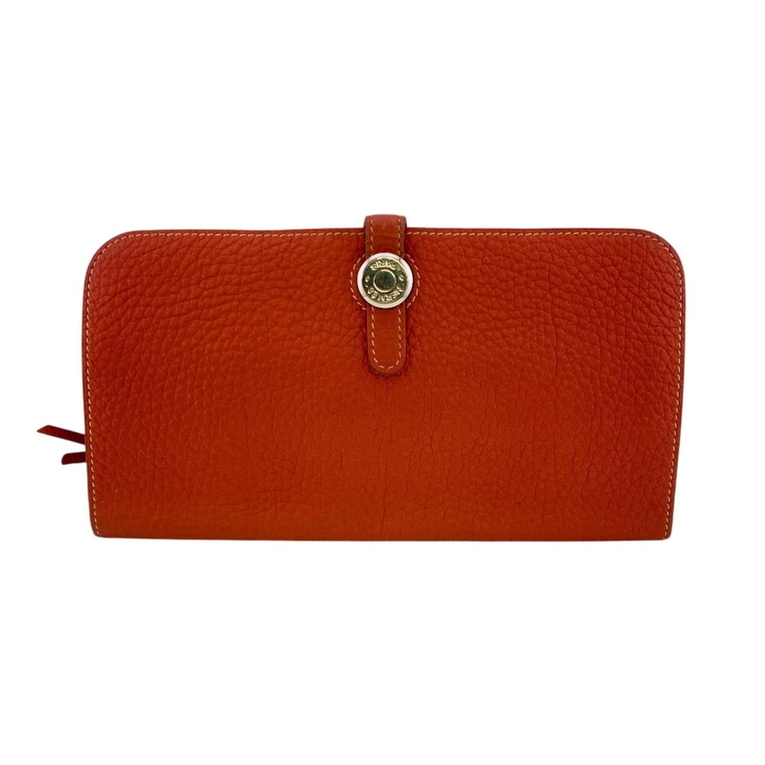 HERMES Dogon Long GM Wallet, Bi-fold Red: --- Catalog ---Category: SizeSize (HxWxD): 11cm x 20.5cm / 4.33'' x 8.07''Category: DesignType: Long wallet (bi-fold)Color: Red colorGender: WomenMaterial: Togo leather Category: GeneralBrand: