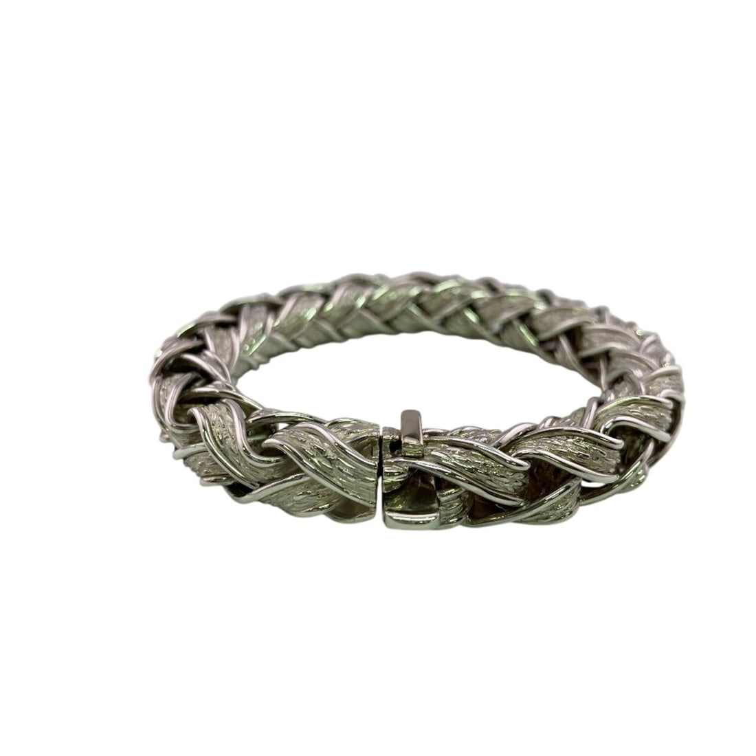 HERMES Aegean Bangle Bracelet, Silver - 2