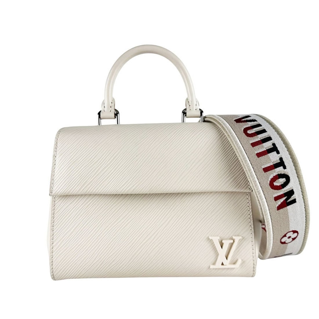 Louis Vuitton LOUIS VUITTON Handbag Shoulder Bag Epi Cluny MINI Leather Light Beige Silver Women's: --- Catalog ---Category: SizeSize (HxWxD): 15cm x 20cm x 7cm / 5.9'' x 7.87'' x 2.75''Category: DesignType: Handbag, Shoulder bagColor: Light beigeGender: WomenMaterial: Epi leather Category: GeneralM
