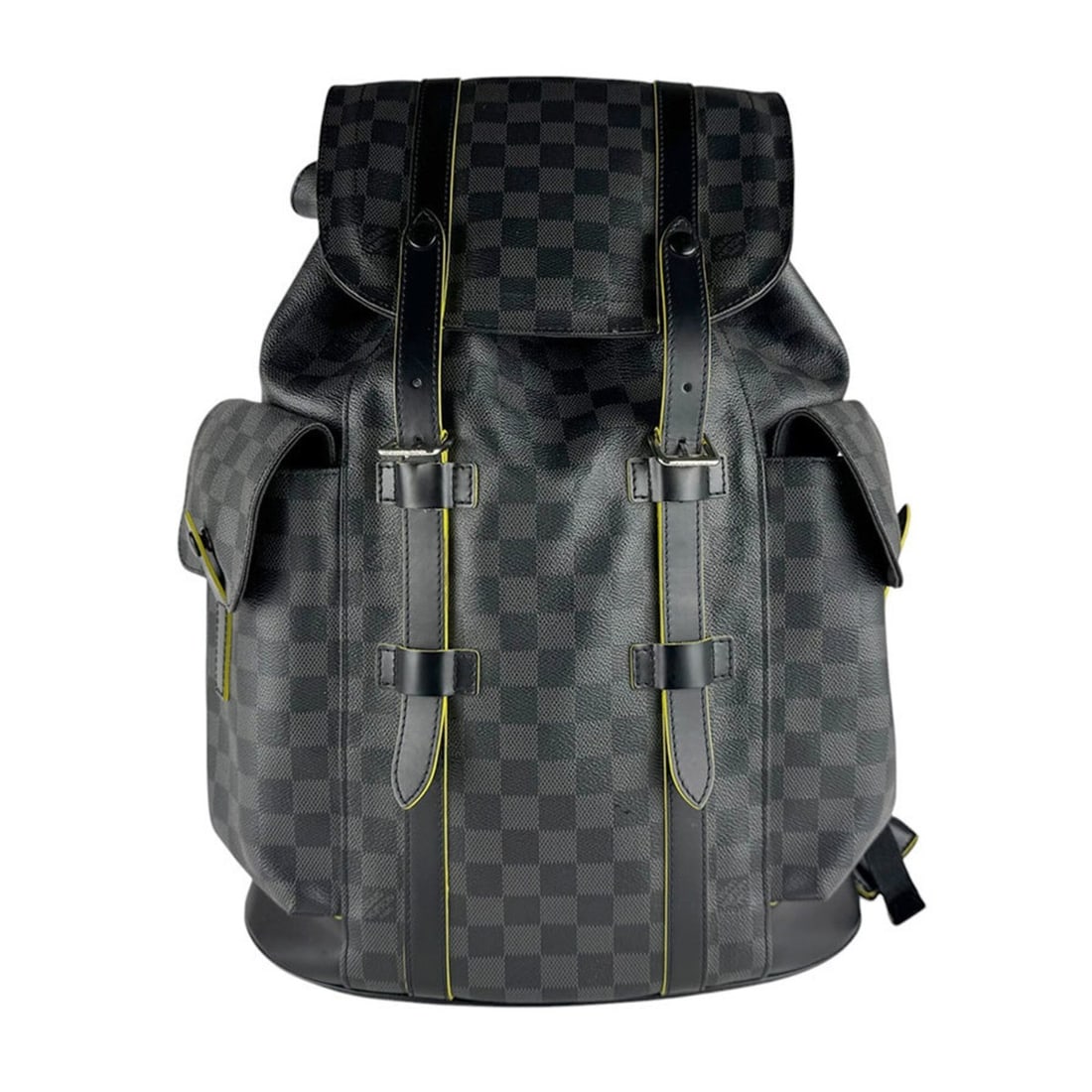 Louis Vuitton Christopher PM Damier Graphite Backpack, Canvas, Black, Gray, Silver, Men's, N41574: --- Catalog ---Category: SizeSize (HxWxD): 47cm x 34cm x 12cm / 18.5'' x 13.38'' x 4.72''Category: DesignType: BackpackColor: Black, GrayGender: MenMaterial: Damier Graphite Category: GeneralMPN: N415