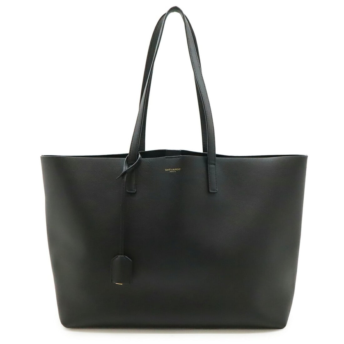 SAINT LAURENT PARIS Yves Saint Laurent East West Handbag Tote Bag Leather Black (Pouch missing): --- Catalog ---Category: SizeSize (HxWxD): 27cm x 35.5cm x 13.5cm / 10.62'' x 13.97'' x 5.31''Category: DesignType: Handbag, Pouch, Tote bagColor: BlackGender: WomenMaterial: Leather Category: General