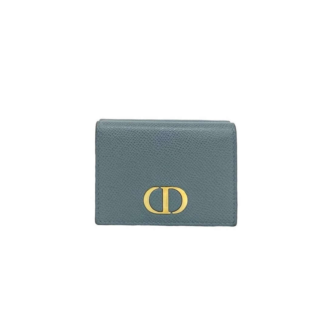 Christian Dior 30 Montaigne CD Logo Leather Tri-fold Wallet, Blue, 24308: --- Catalog ---Category: SizeSize (HxWxD): 7cm x 9.5cm x 3cm / 2.75'' x 3.74'' x 1.18''Category: DesignType: Wallet (tri-fold)Color: BlueGender: WomenMaterial: Leather Category: GeneralBrand: Christia